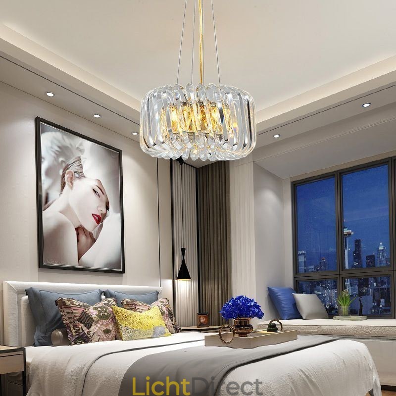 Europese hanglamp ronde glazen decoratie hanglamp
