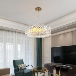 Europese hanglamp ronde glazen decoratie hanglamp