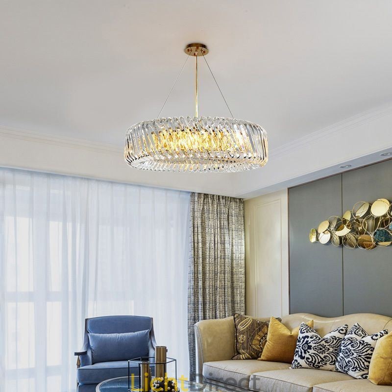 Europese hanglamp ronde glazen decoratie hanglamp