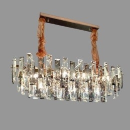 Europese glazen kroonluchterlamp ovale hanglampen