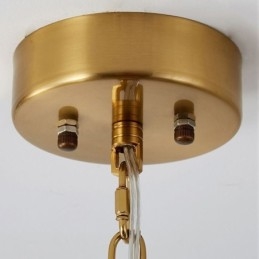 Moderne glazen hanglamp decoratie brons goud kroonluchter