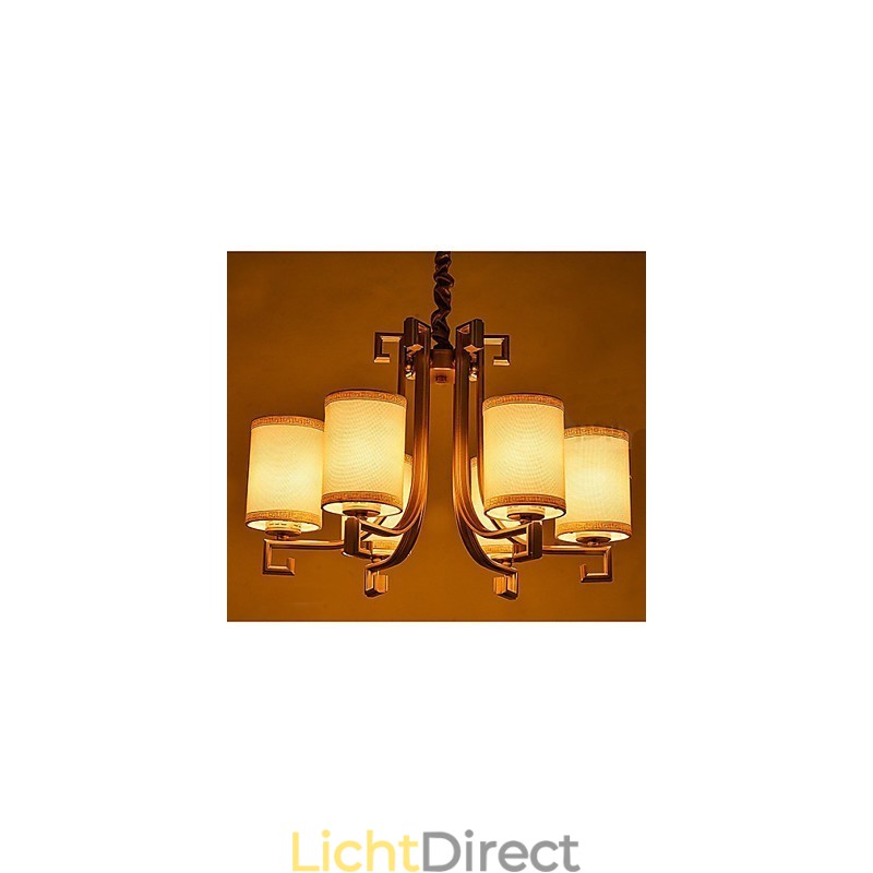 De Chinese Stijl Kroonluchter IJzer Koper Imitatie Lucht Lampen