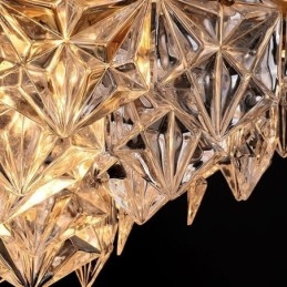 Europese glazen hanglamp moderne kegelvormige kroonluchter