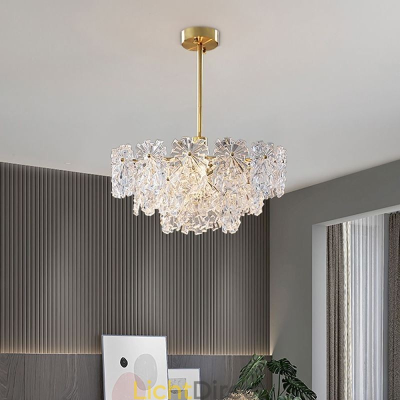 Luxe hanglamp Woondecoratie Glazen kroonluchter Woonkamer