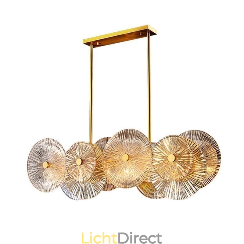Moderne Spark Disc Kroonluchter Vuurwerk Glazen Hanglamp Woondecoratie Verlichting