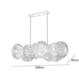 Moderne Spark Disc Kroonluchter Vuurwerk Glazen Hanglamp Woondecoratie Verlichting