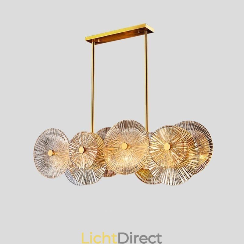 Moderne Spark Disc Kroonluchter Vuurwerk Glazen Hanglamp Woondecoratie Verlichting
