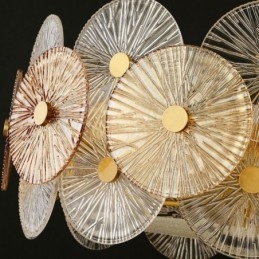 Moderne Spark Disc Kroonluchter Vuurwerk Glazen Hanglamp Woondecoratie Verlichting