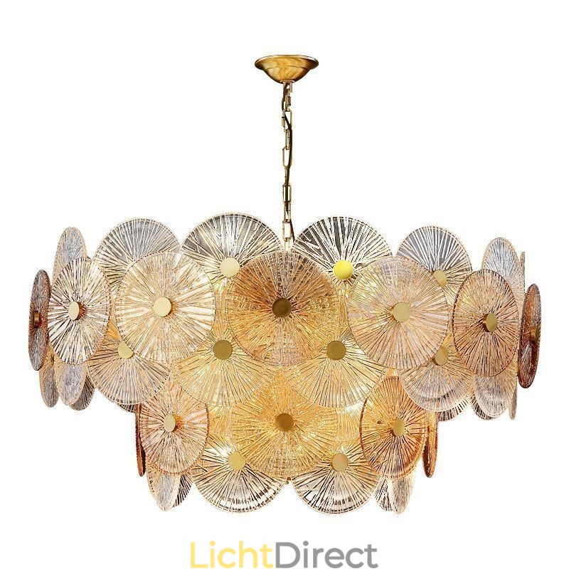 Moderne Spark Disc Kroonluchter Vuurwerk Glazen Hanglamp Home Deco Verlichting