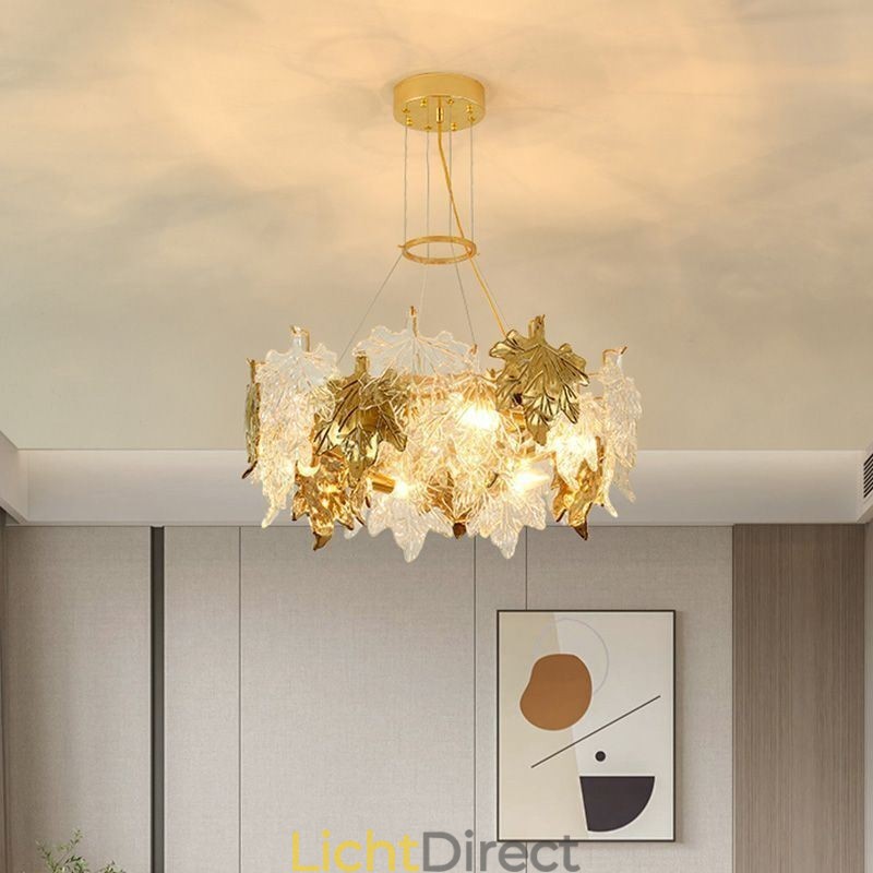 Esdoornblad Hanglamp Europese Woondecoratie Glazen Kroonluchter