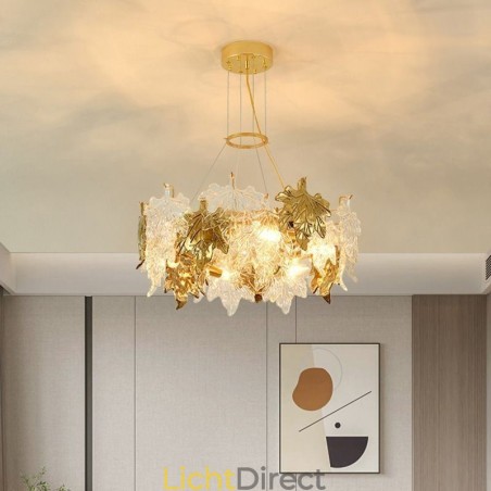 Esdoornblad Hanglamp Europese Woondecoratie Glazen Kroonluchter