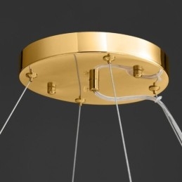 Artistieke glazen kroonluchter veer ronde hanglamp