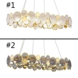 Europese glazen kroonluchter creatieve luxe hanglamp