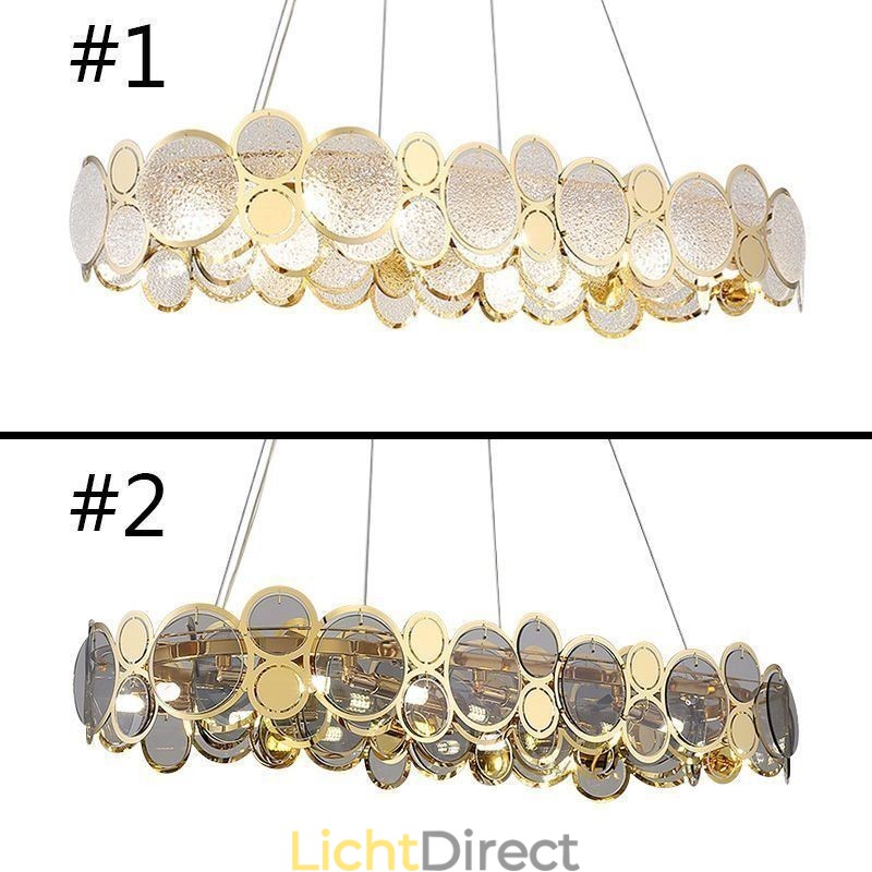 Europese glazen kroonluchter creatieve luxe hanglamp