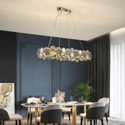 Europese glazen kroonluchter creatieve luxe hanglamp
