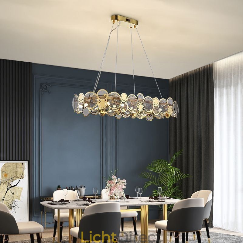 Europese glazen kroonluchter creatieve luxe hanglamp
