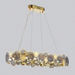 Europese glazen kroonluchter creatieve luxe hanglamp