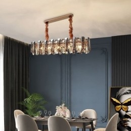 Moderne glazen hanglamp Luxe hangende verlichtingsarmatuur Eetkamer
