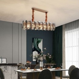 Moderne glazen hanglamp Luxe hangende verlichtingsarmatuur Eetkamer