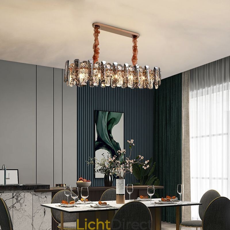 Moderne glazen hanglamp Luxe hangende verlichtingsarmatuur Eetkamer