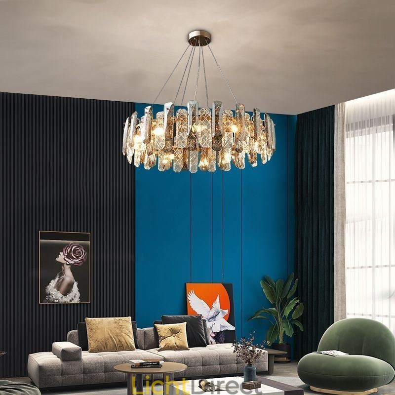 Europese glazen hanglamp luxe hanglamp