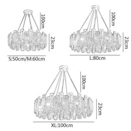 Europese glazen hanglamp luxe hanglamp