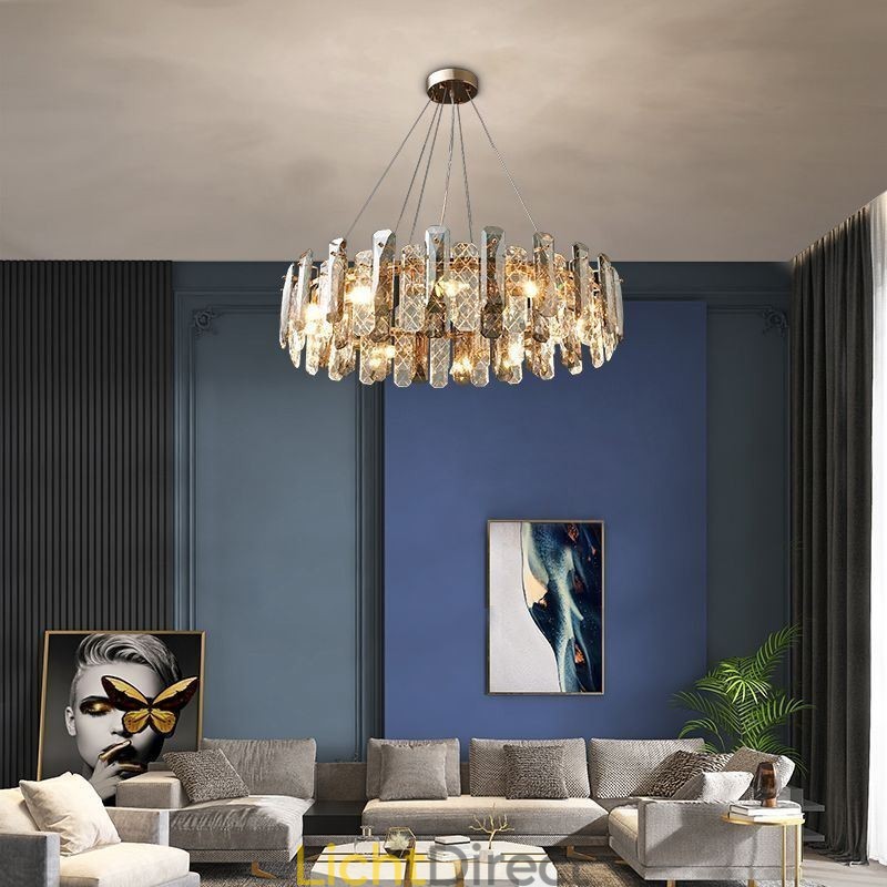 Europese glazen hanglamp luxe hanglamp