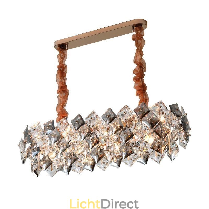 Europese glazen kroonluchter creatieve licht luxe hanglamp