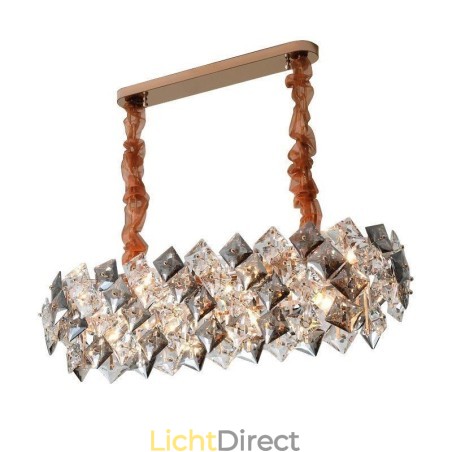 Europese glazen kroonluchter creatieve licht luxe hanglamp Europese glazen kroonluchter creatieve licht luxe hanglamp