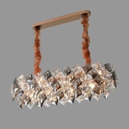 Europese glazen kroonluchter creatieve licht luxe hanglamp