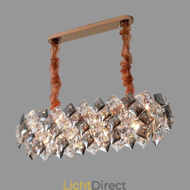 Europese glazen kroonluchter creatieve licht luxe hanglamp