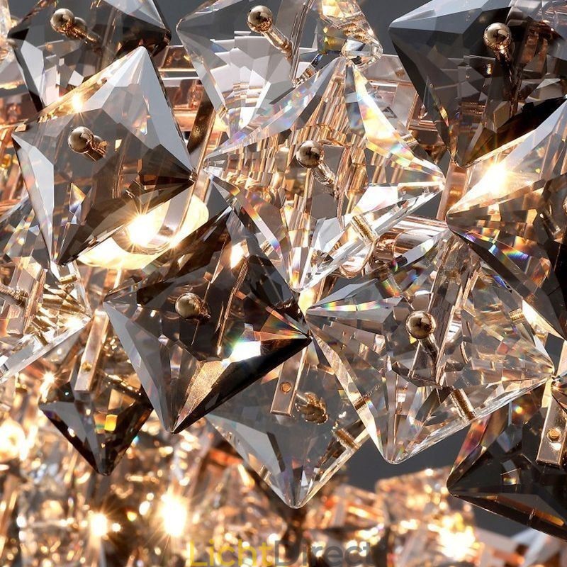 Europese glazen kroonluchter creatieve licht luxe hanglamp