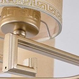 De Chinese Stijl Kroonluchter IJzer Koper Imitatie Lucht Lampen