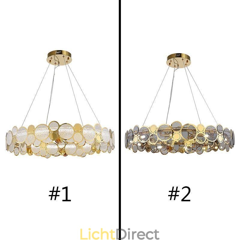 Europese glazen kroonluchter creatieve licht luxe hanglamp