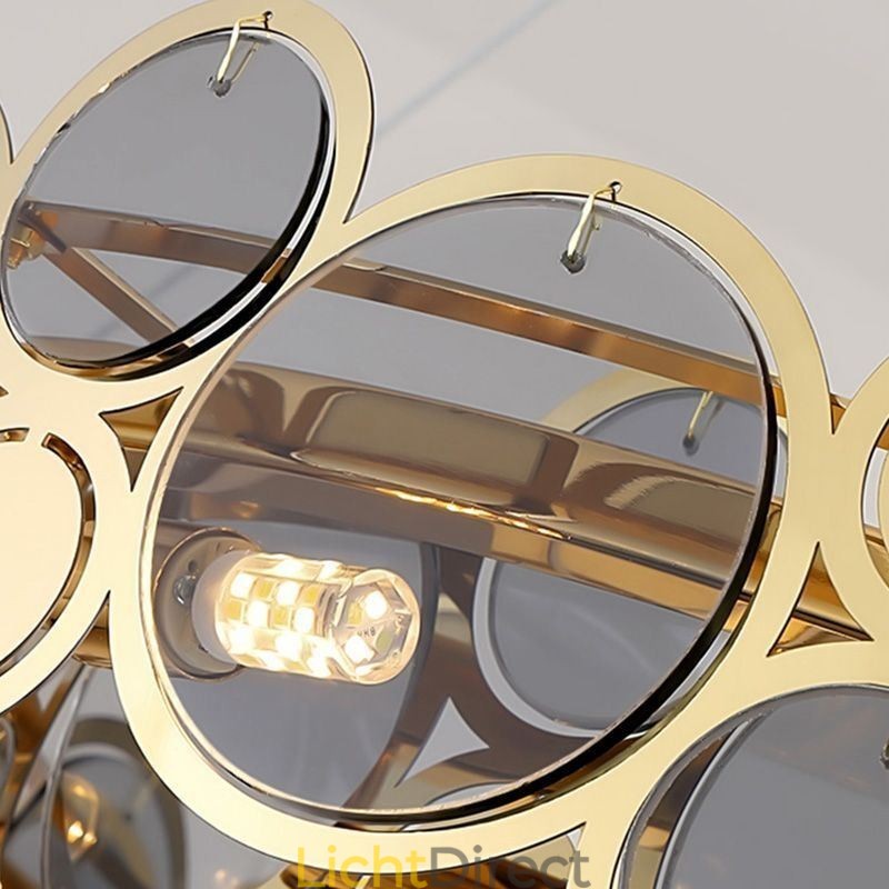 Europese glazen kroonluchter creatieve licht luxe hanglamp