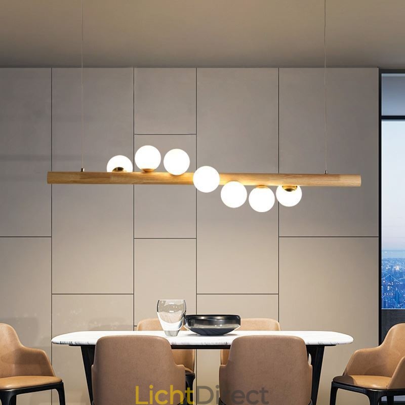 Magic Bean Hanglamp Houten Strip Hanglamp