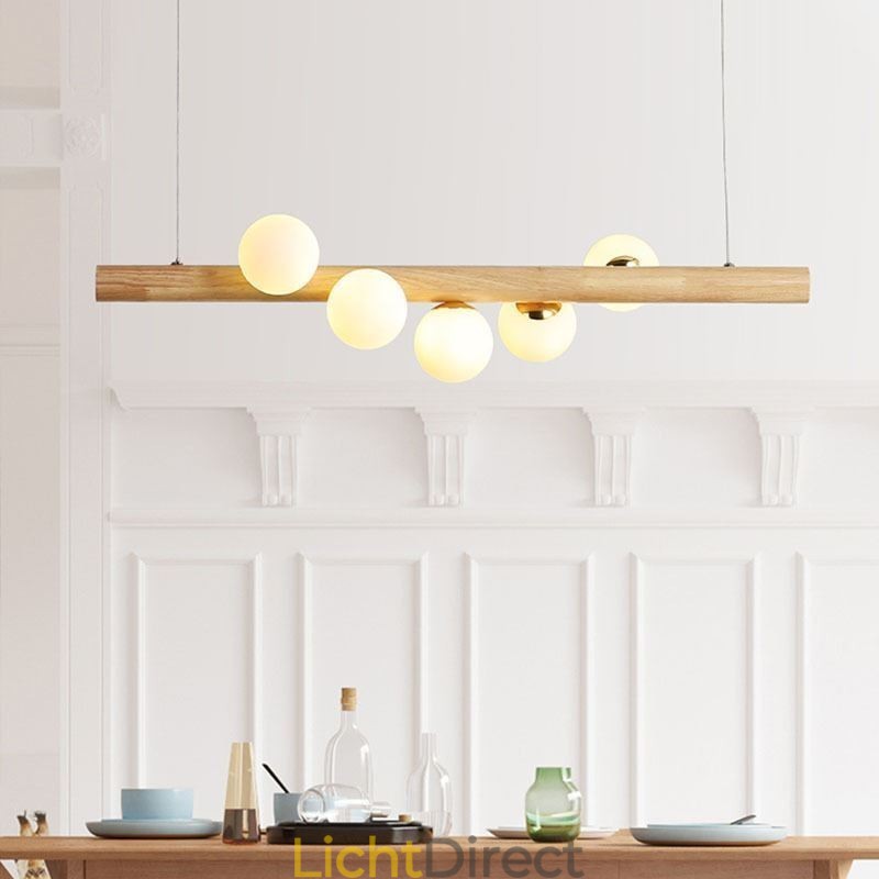 Magic Bean Hanglamp Houten Strip Hanglamp