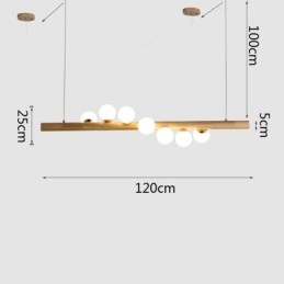 Magic Bean Hanglamp Houten Strip Hanglamp