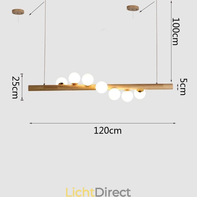 Magic Bean Hanglamp Houten Strip Hanglamp