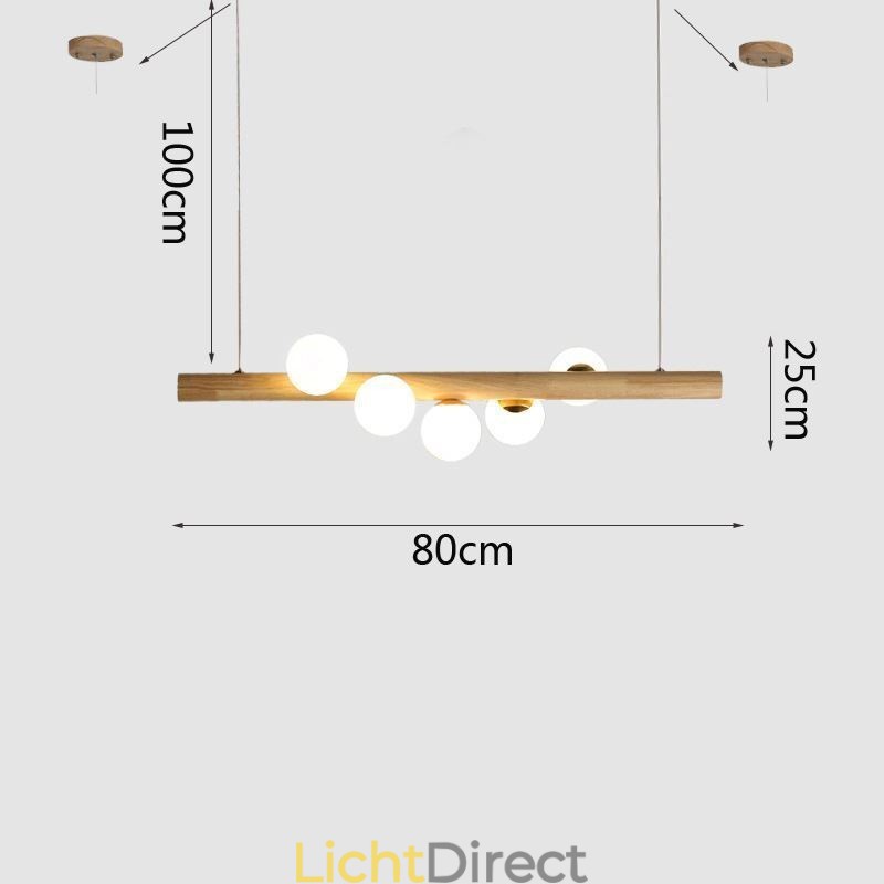 Magic Bean Hanglamp Houten Strip Hanglamp
