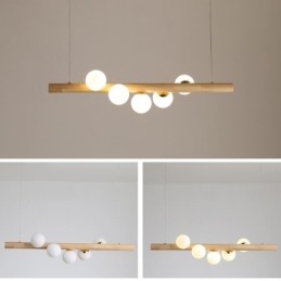 Magic Bean Hanglamp Houten Strip Hanglamp