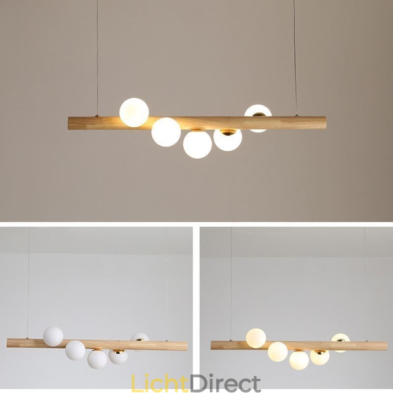 Magic Bean Hanglamp Houten Strip Hanglamp