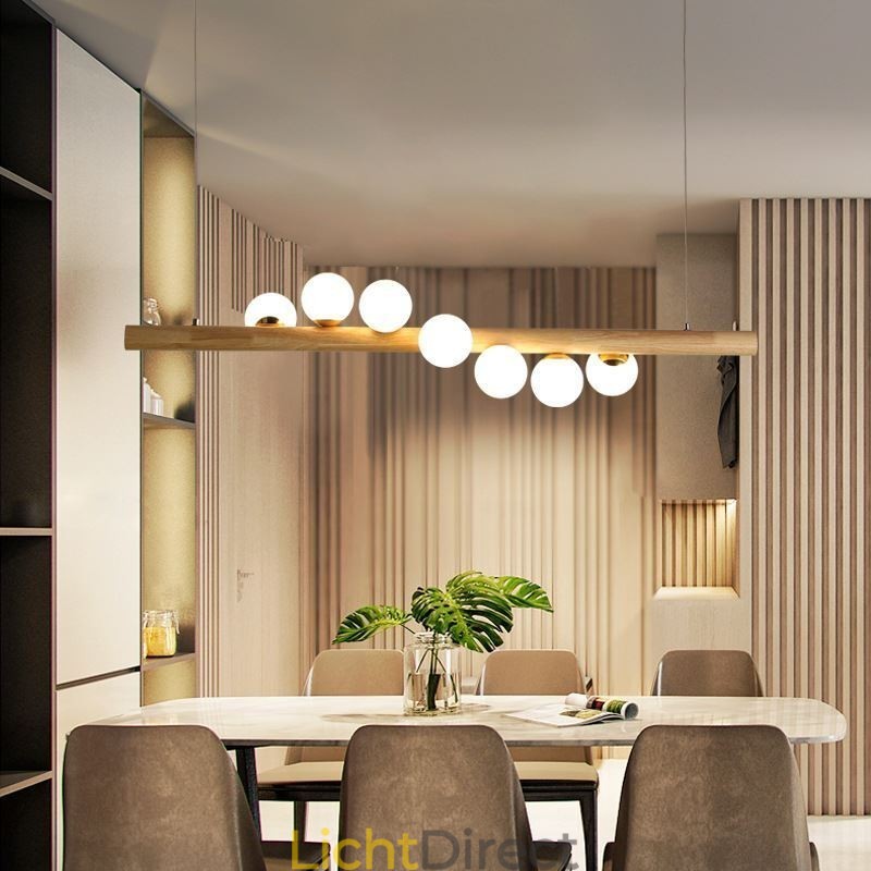 Magic Bean Hanglamp Houten Strip Hanglamp