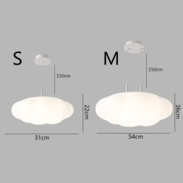 Creatieve hanglamp Witte wolk hanglamp