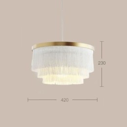Nordic decoratieve hanglamp warme romantische kwast kroonluchter creatieve hanglamp