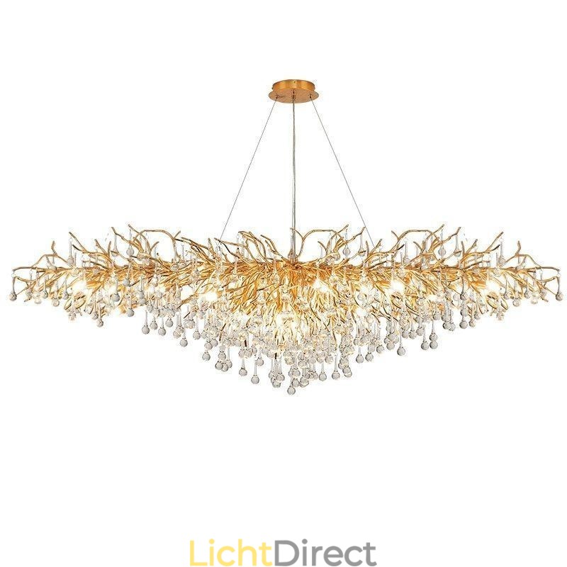 Luxe Kristallen Kroonluchter Goud Modern Plafond Hanglamp Eetkamer