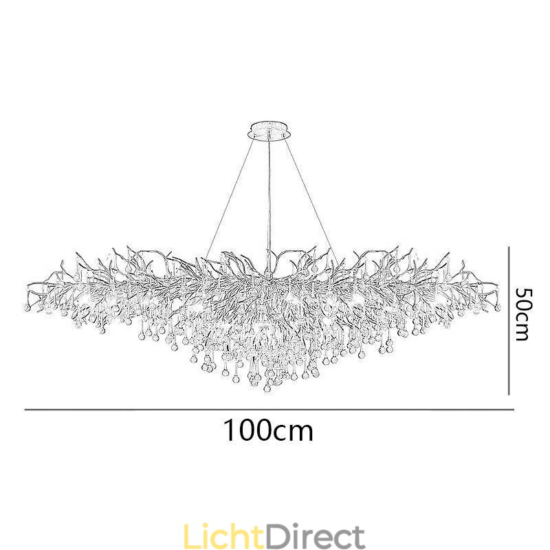 Luxe Kristallen Kroonluchter Goud Modern Plafond Hanglamp Eetkamer