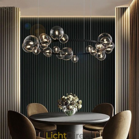 Moderne creatieve metalen kroonluchter transparante glazen bubbellamp Moderne creatieve metalen kroonluchter transparante glazen bubbellamp