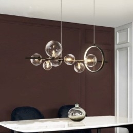 Moderne glazen bubbel hanglamp G9 lampen kroonluchter