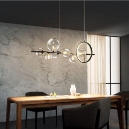 Moderne glazen bubbel hanglamp G9 lampen kroonluchter